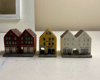 Vintage Norway Candy Designs Bryggen Bergen Julehuset Town Buildings