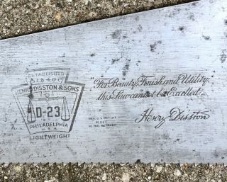 Henry Disston & Sons D - 23 Lightweight Rip Saw 26 In.  4 1/2 ppi Mid - Century 2