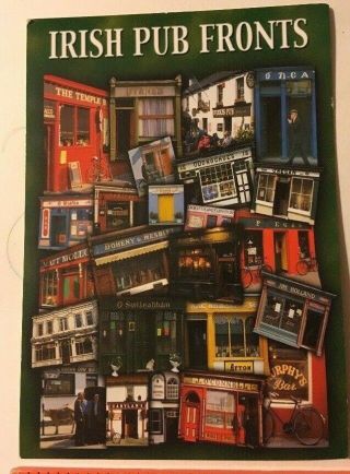 Postcard Irish Pub Fronts Bars Saloon Montage Ireland People & Places Ireland