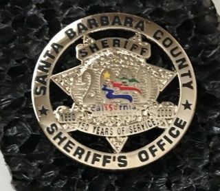 Santa Barbara County Sheriff " 2000 " Badge Pin