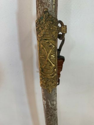 Antique M.  W.  A.  F.  Ceremonial Sword & Scabbard 5