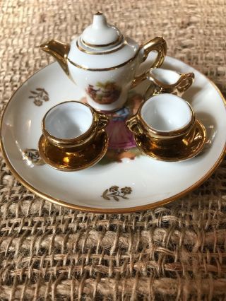 F.  M.  Limoges France Miniature Tea Set