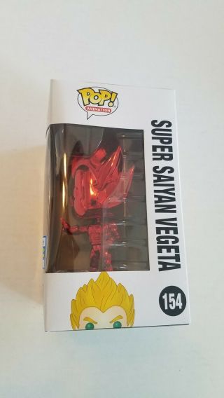 SDCC 2019 FUNKO POP SAYAN RED VEGETA OFFICIAL 248 WITH PROTECTOR 4