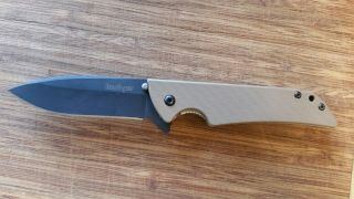 Kershaw Skyline 1760brnckt Brown Flipper Knife Rare Limited Edition G10 Scales