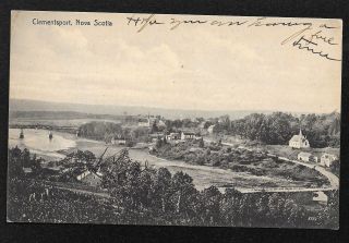 Vintage Clementsport Nova Scotia Postcard Bear River Drug Store