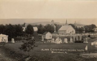 Rp: Beavertown,  Pennsylvania,  1900 - 10s ; Klines Cemetary,  Looking South