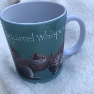 Squirrel Whisperer Coffee Tea Mug Cup 10oz White Green