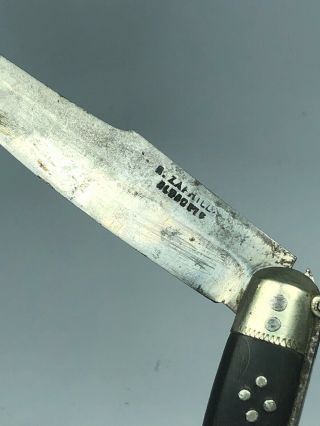 Early single blade folding pocket knife circa late 1700/s,  early 1800s 3