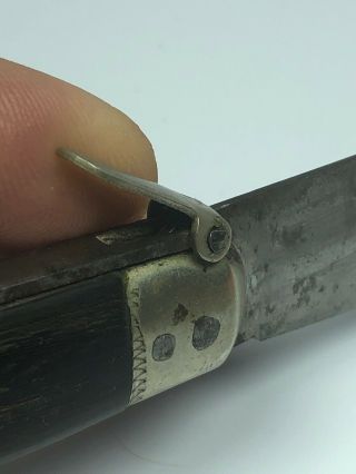 Early single blade folding pocket knife circa late 1700/s,  early 1800s 6