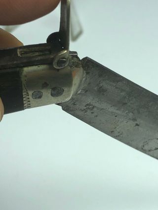 Early single blade folding pocket knife circa late 1700/s,  early 1800s 7
