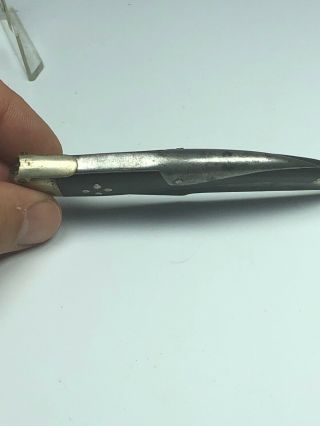 Early single blade folding pocket knife circa late 1700/s,  early 1800s 8