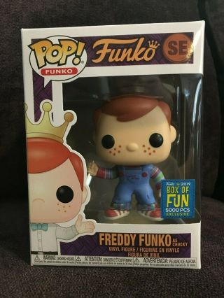 Funko Fundays 2019 Box Of Fun Freddy Funko As Chucky Pop Le 5000