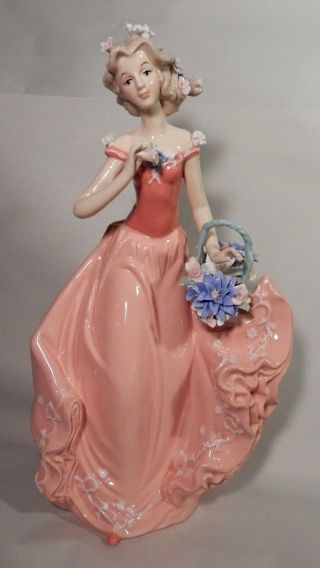 Sorelle Maiden In Italian Garden Limited Edition Porcelain Figurine