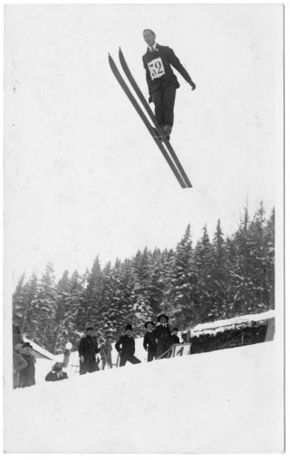 Suisse Switzerland Gstaad Mattenschanze Ski Jump Naegeli Real Photo Circa 1920