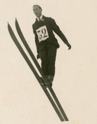 SUISSE SWITZERLAND GSTAAD MATTENSCHANZE SKI JUMP NAEGELI REAL PHOTO CIRCA 1920 2