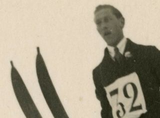 SUISSE SWITZERLAND GSTAAD MATTENSCHANZE SKI JUMP NAEGELI REAL PHOTO CIRCA 1920 3