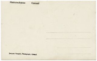 SUISSE SWITZERLAND GSTAAD MATTENSCHANZE SKI JUMP NAEGELI REAL PHOTO CIRCA 1920 4