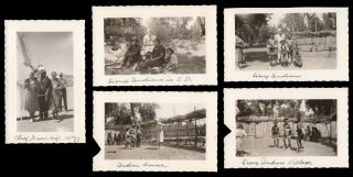 1939 Snapshots Of Sioux Village In South Dakota W/ Chief Iron Hill At Age 77