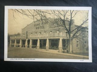 Ironton,  Mo Arcadia,  Missouri Old Postcard,  Lone Pine Hotel (2a)