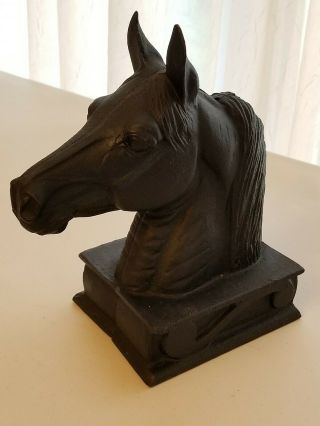 Vintage 1954 Va Metalcrafters Cast Iron " The Stallion " Book Ends