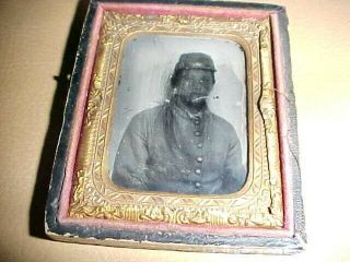Civil War Confederate Soldier Ambrotype.  Native American.  Rare Rare 4