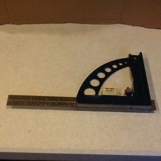 Vintage Protractor Stanley No 125 All In One Beam