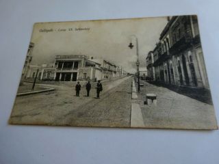 Gallipoli Corso Xx Settembre - Old Turkey Postcard