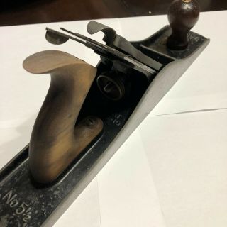 Vintage Stanley Bailey No 5 1/2 Smooth Bottom Plane Type 13 (1925 - 1928) 7