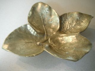 Price Drop - Virginia Metalcrafters Brass Leaf - Coleus 4 - 33 Oskar J W Hansen 1963