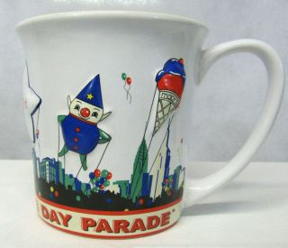 2005 Macys Thanksgiving Day Parade 3d Embossed Coffee Cup Mug Rare Exclusive