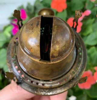 No.  2 Antique Phoenix MFG CO.  Kerosene Oil Lamp Burner Patent Oct 18,  1887 5