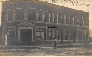 Altus,  Oklahoma " City National Bank - 1907 " Rppc Real Photo Postcard