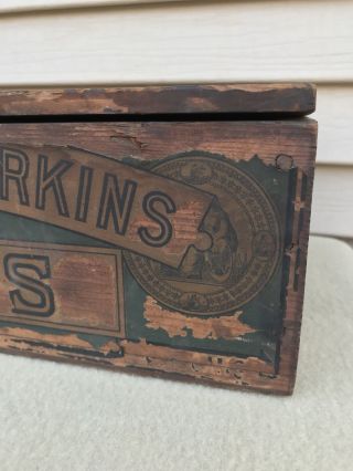 1876 Centennial Exposition Worlds Fair Gold Medal Cloves Advertising Crate Box 3