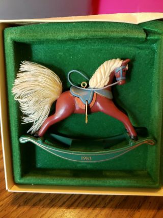 1983 Hallmark Rocking Horse Ornament