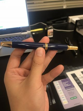 Pilot Namiki Vanishing Point Capless Goldblue Fine (f) Nib Fountain Pen