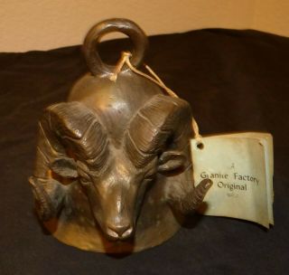 Carl Wagner Bronze Bell The Mountain Big Horn Ram 1977