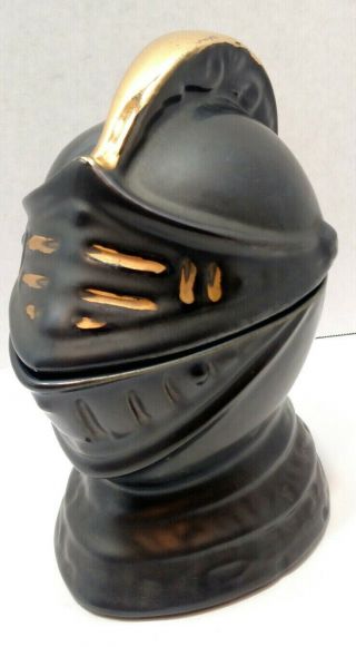 Ceramic Knights Helmet Trinket Bowl Figurine Renaissance Medieval Decoration T86