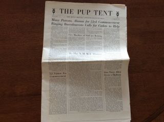 1946 Army Mexico Military Institute Roswell Pup Tent Newspaper Alumni News