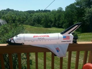 Rare Inflatable Space Shuttle Columbia Rocket Ship,  Nasa 45 Inches Long