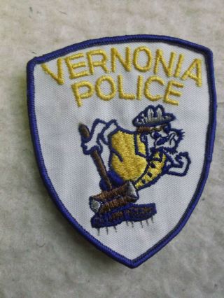 (rare) Vernonia,  Oregon Columbia County Police Patch Or Sheriff
