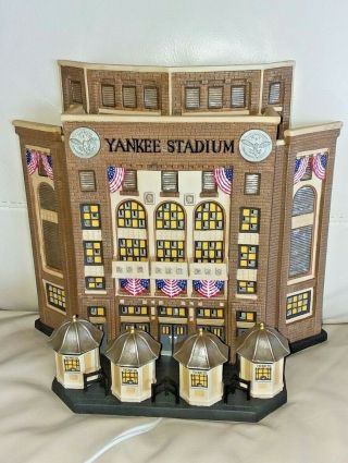 2001 Dept 56 Christmas In City - Yankee Stadium 58923 Facade Baseball York