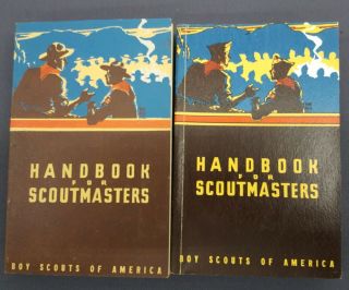 1947 4th Ed.  &1955 9th Print - Handbook For Scout Masters - Boy Scouts Of America