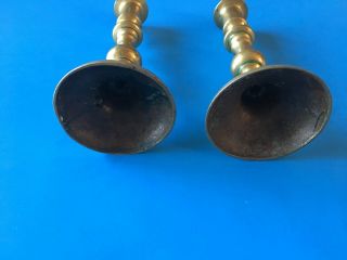 Vintage - OLD Solid Brass Candle Holders 8 