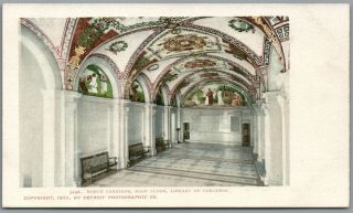 Washington D.  C.  - Library Of Congress,  North Corridor - C.  1900 Postcard