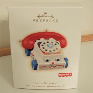 Hallmark Fisher Price Chatter Telephone Phone 2009 Keepsake Xmas Ornament Mib