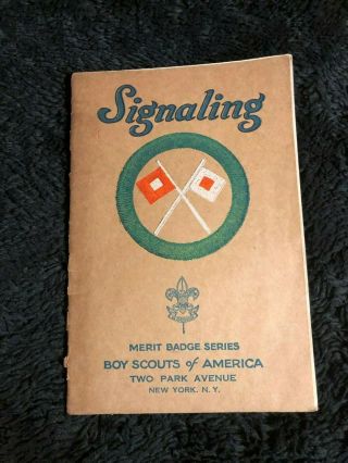 5 Early Tan Boy Scout Merit Badge Booklets