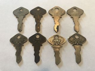 Vintage Antique Ford Model T Keys Rare 53,  56,  58,  59,  61,  63,  65,  74