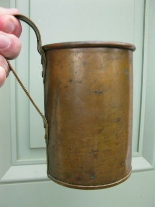 Vintage Antique Copper Tankard Style Mug Vase 2