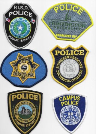 Campus Police Security 1 Patch Huntington University.  Scarce Current Style