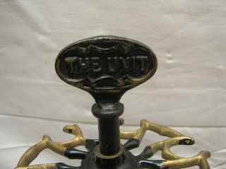 Cast Iron Office Holder The Unit Rubber Ink Stamp Post Office Carousel Rack 2